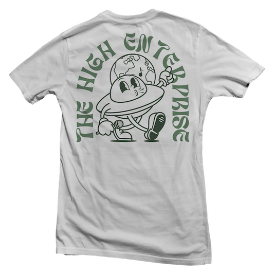 The High Enterprise Tee White and Green