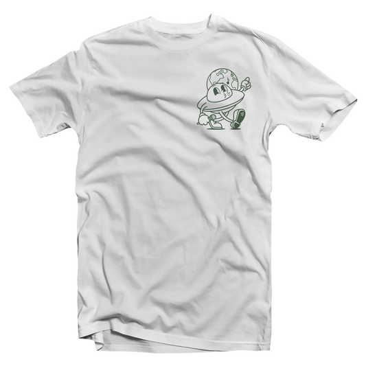 The High Enterprise Tee White and Green