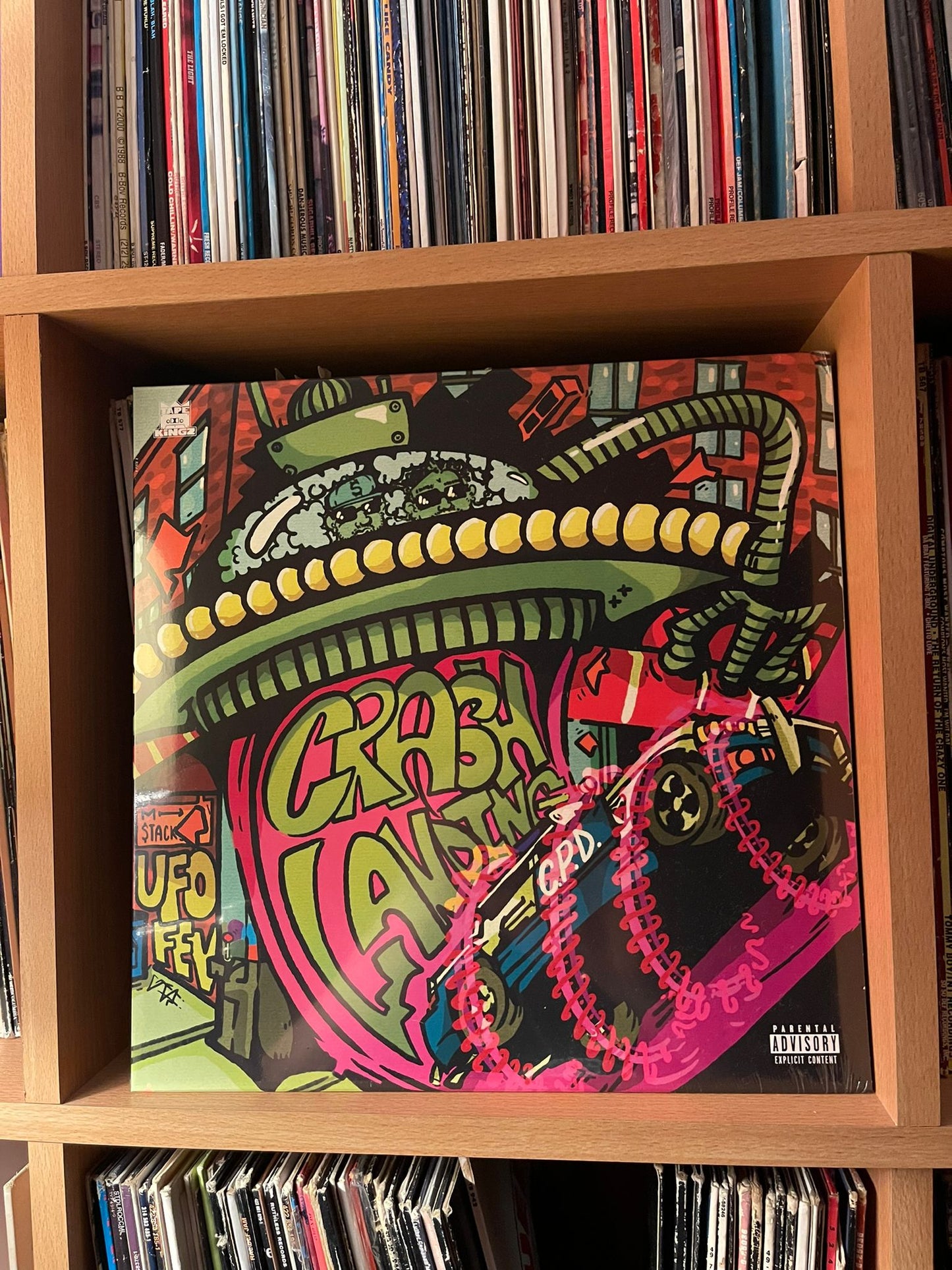 Crash Landing (12" Vinyl) Front and Back